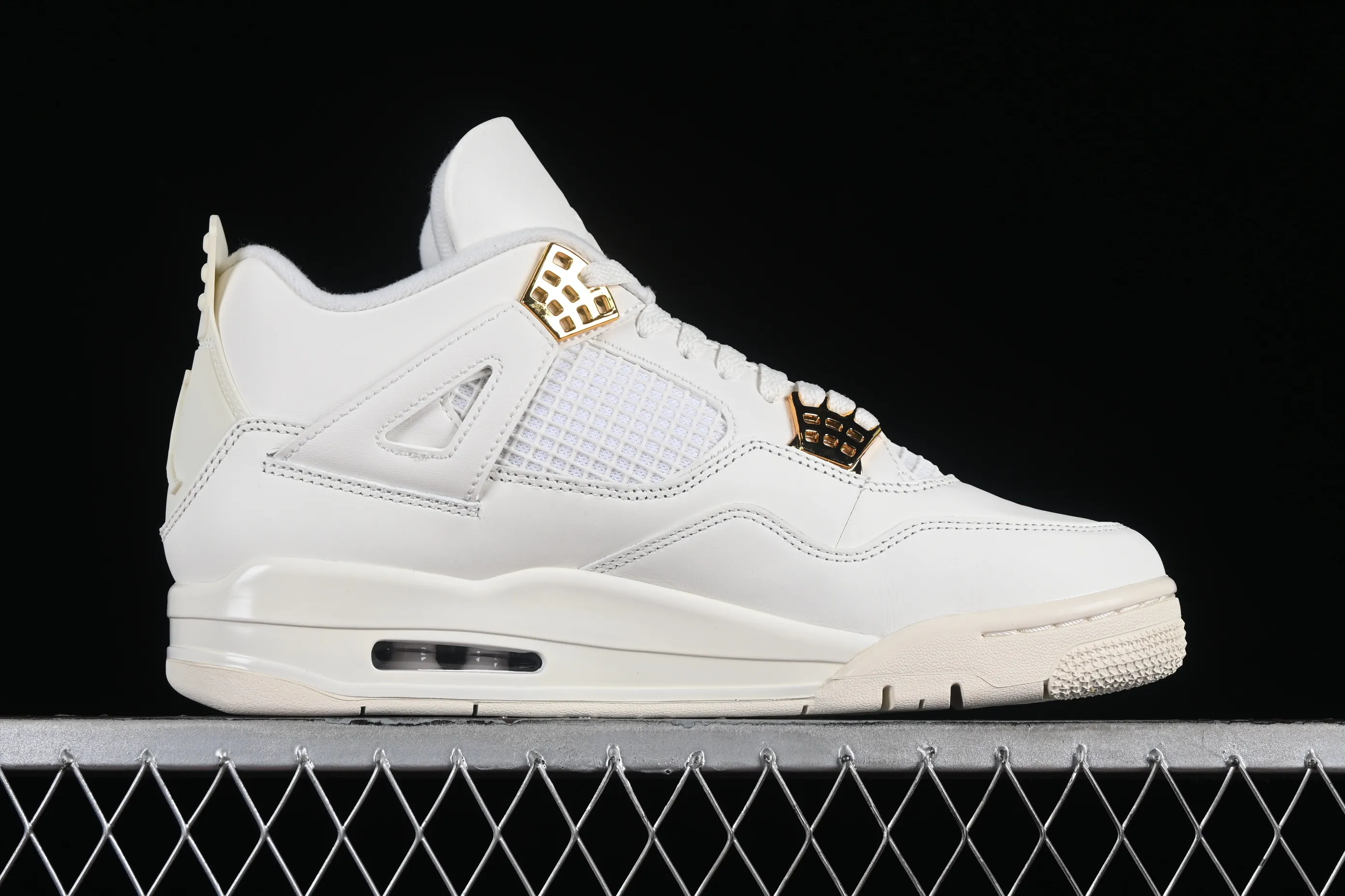 All categories Air Jordan Jordan series basketball shoes Air Jordan 4 LW version Air Jordan 4 Retro "Metallic Gold" AJ4 Joe 4 meters white gold AQ9129-170